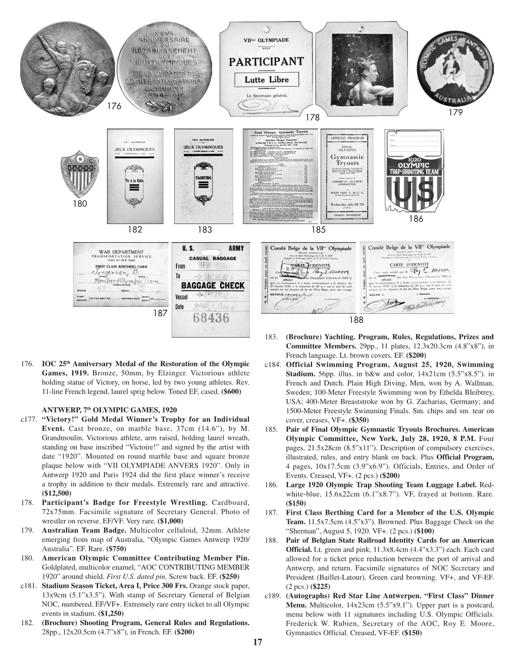 176. IOC 25Th Anniversary Medal of the Restoration of the Olympic C184