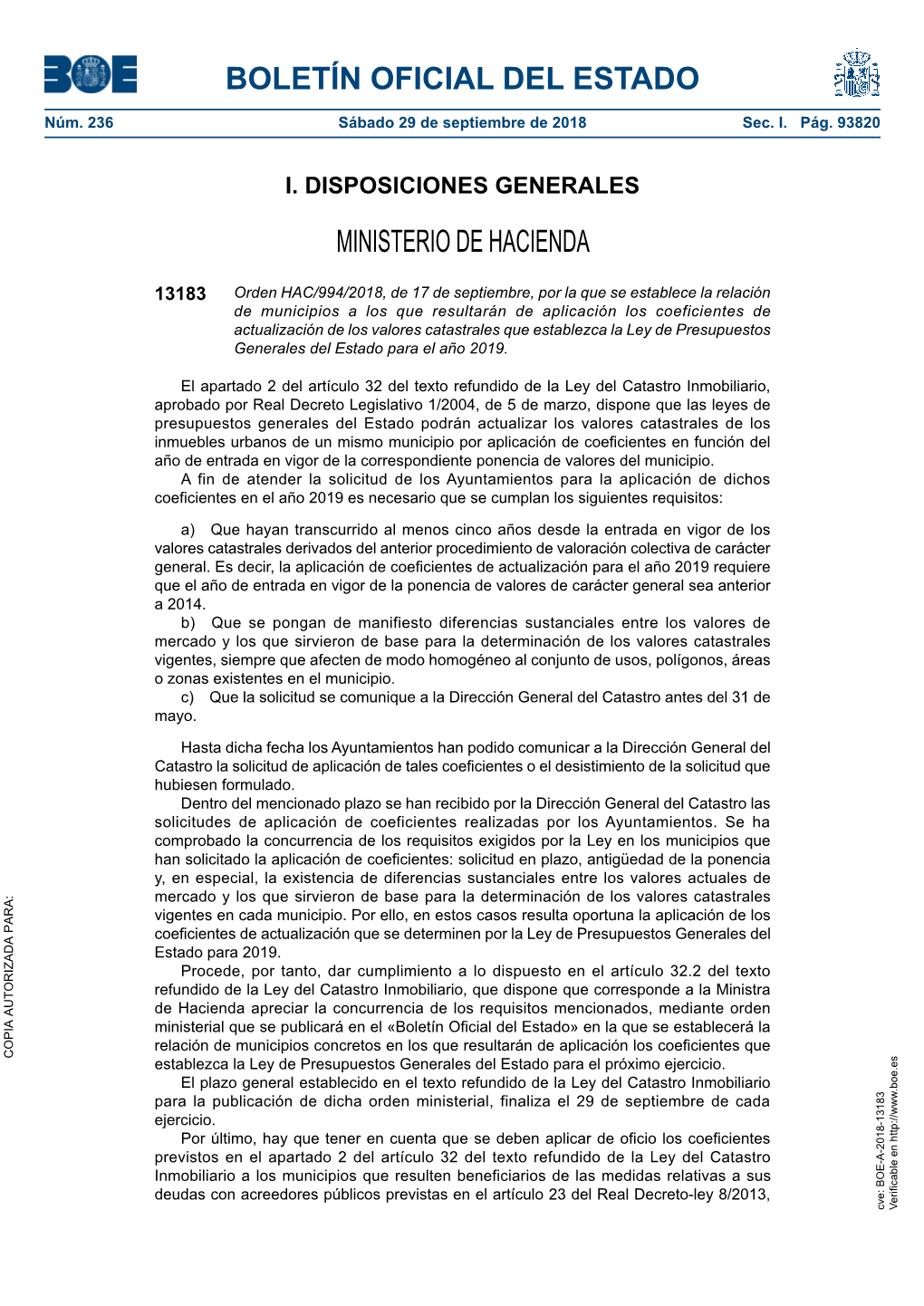 Boletín Oficial Del Estado