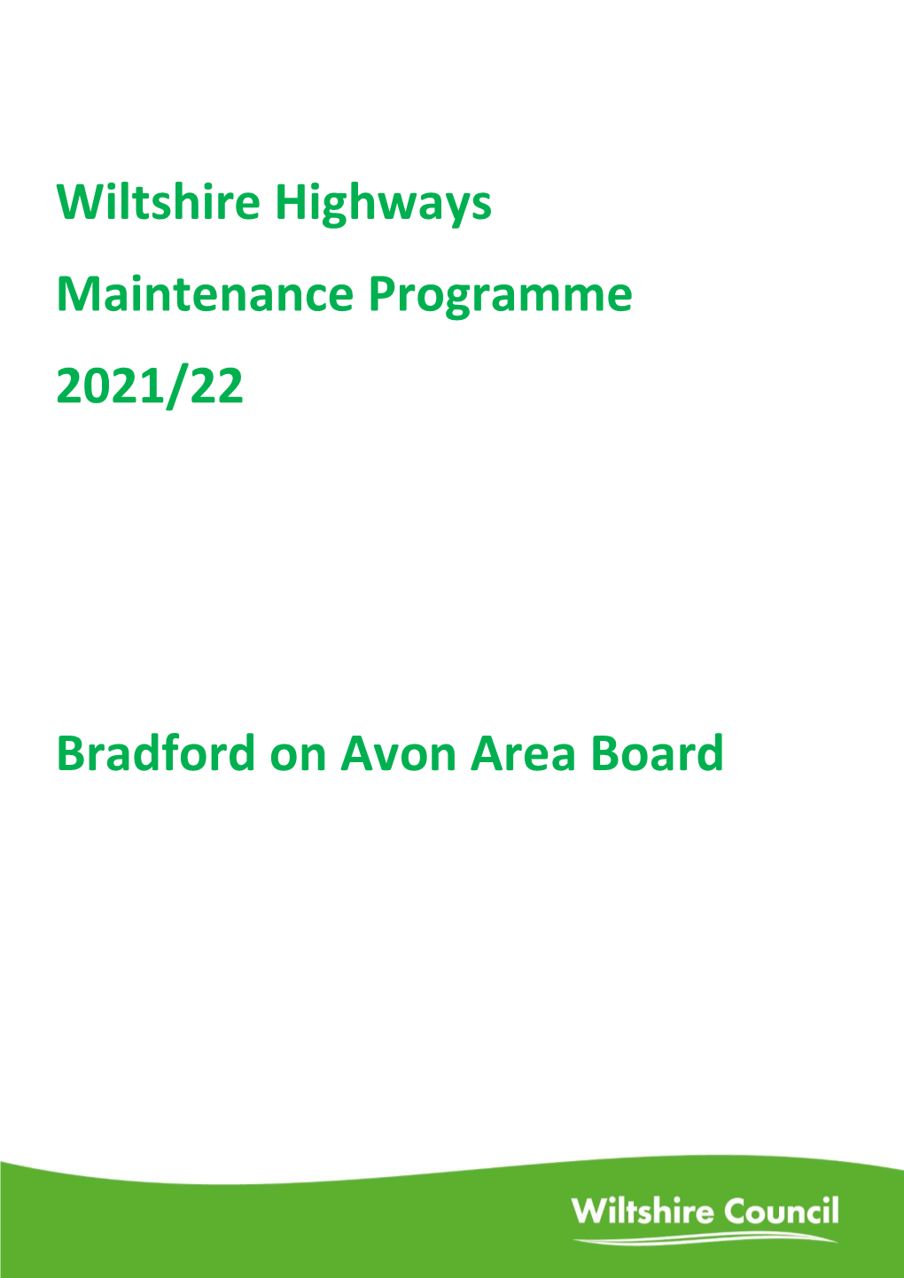 Bradford on Avon 2021-2025