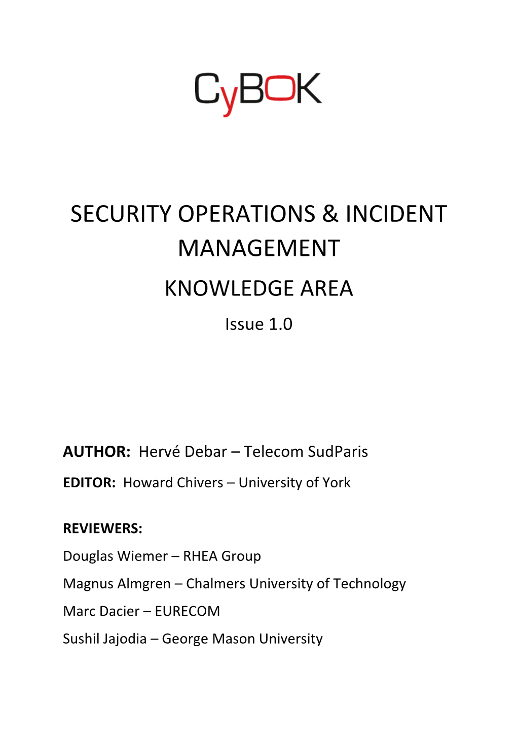 Security Operations & Incident Management