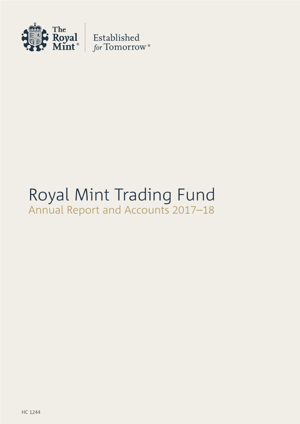 Royal Mint Trading Fund Annual Report and Accounts 2017–18