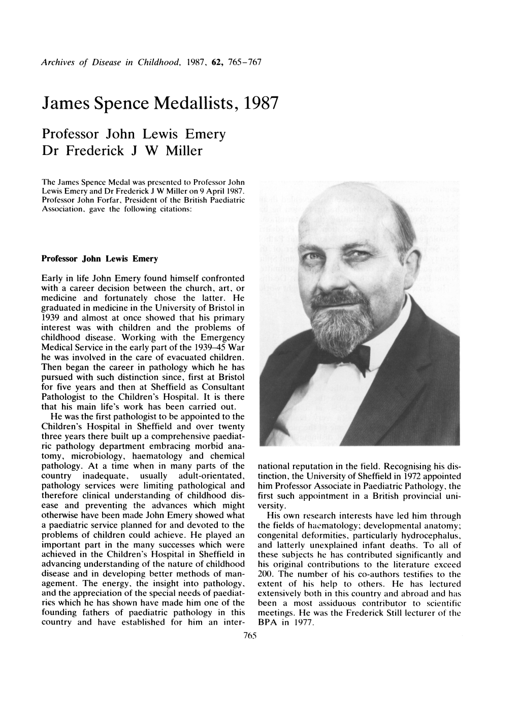 James Spencemedallists, 1987