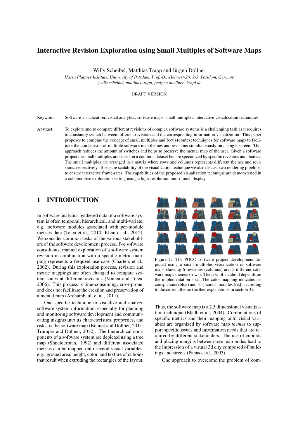 Interactive Revision Exploration Using Small Multiples of Software Maps