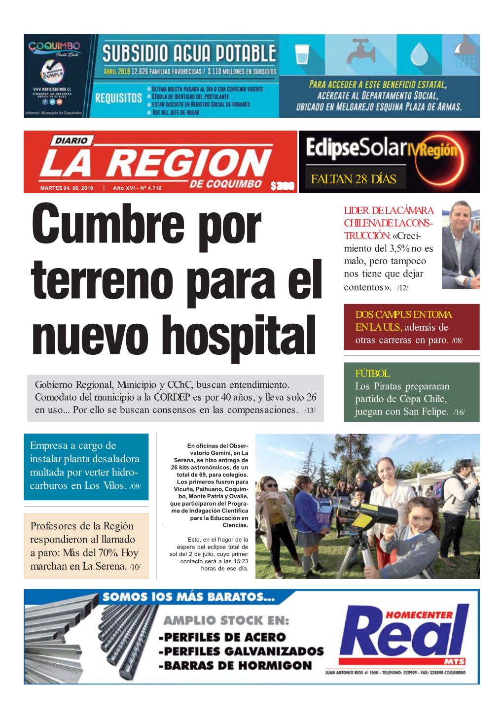 Cumbre Por Terreno Para El Nuevo Hospital