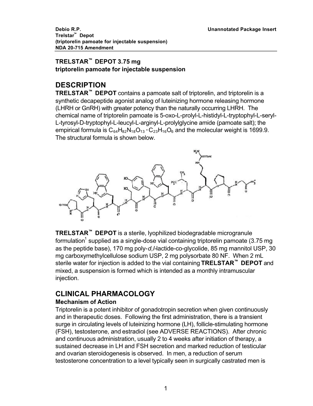 Description Clinical Pharmacology