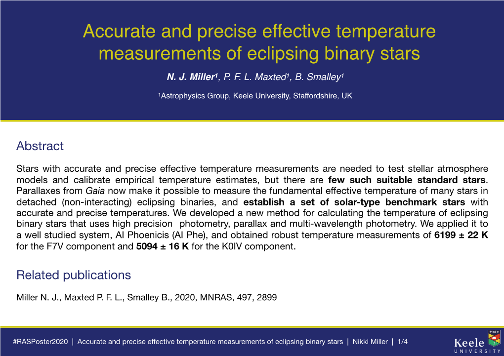 Accurate and Precise Effective Temperature Measurements of Eclipsing Binary Stars N