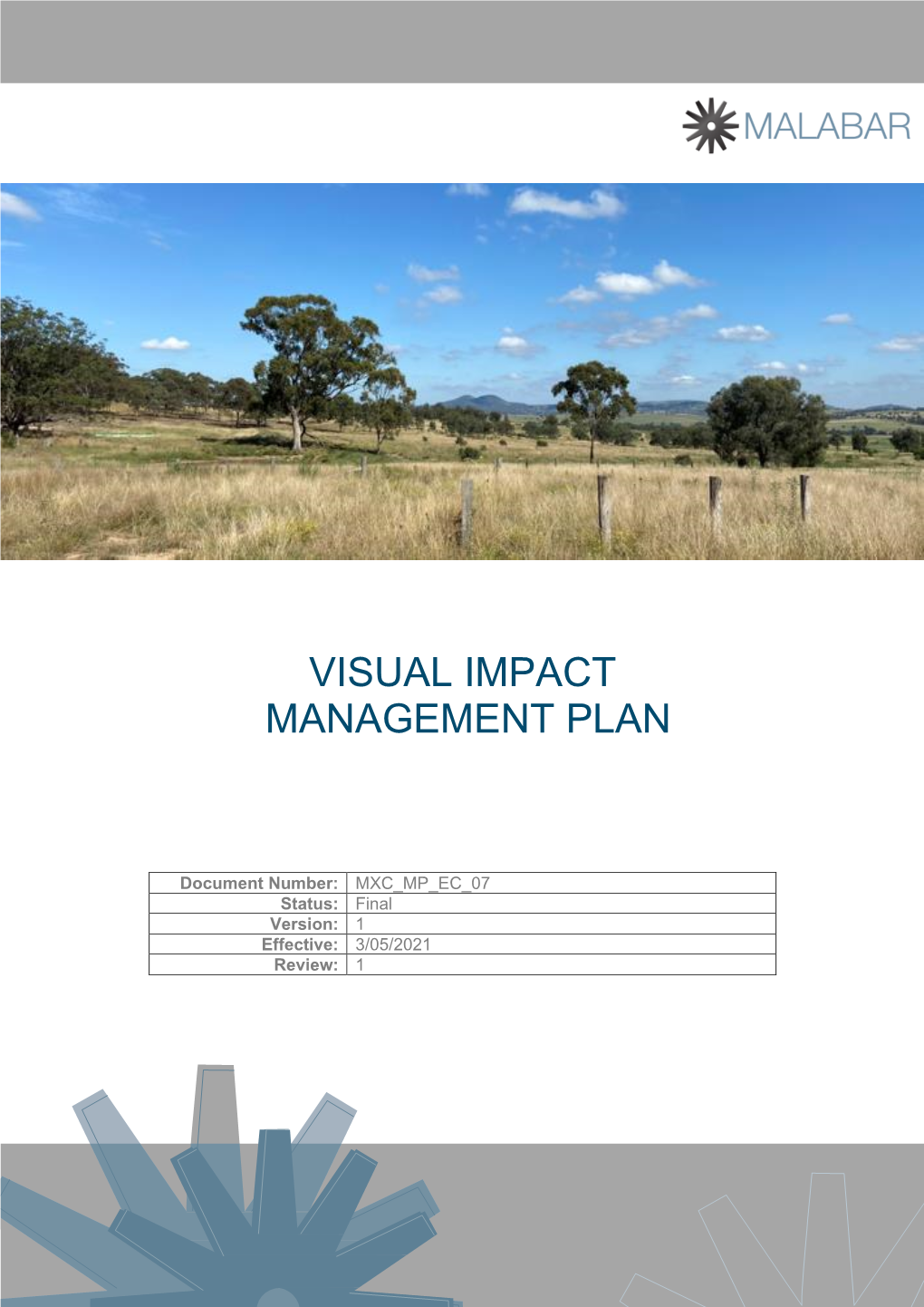 Visual Impact Management Plan
