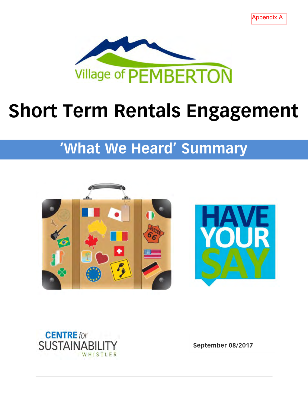 Short Term Rentals Engagement