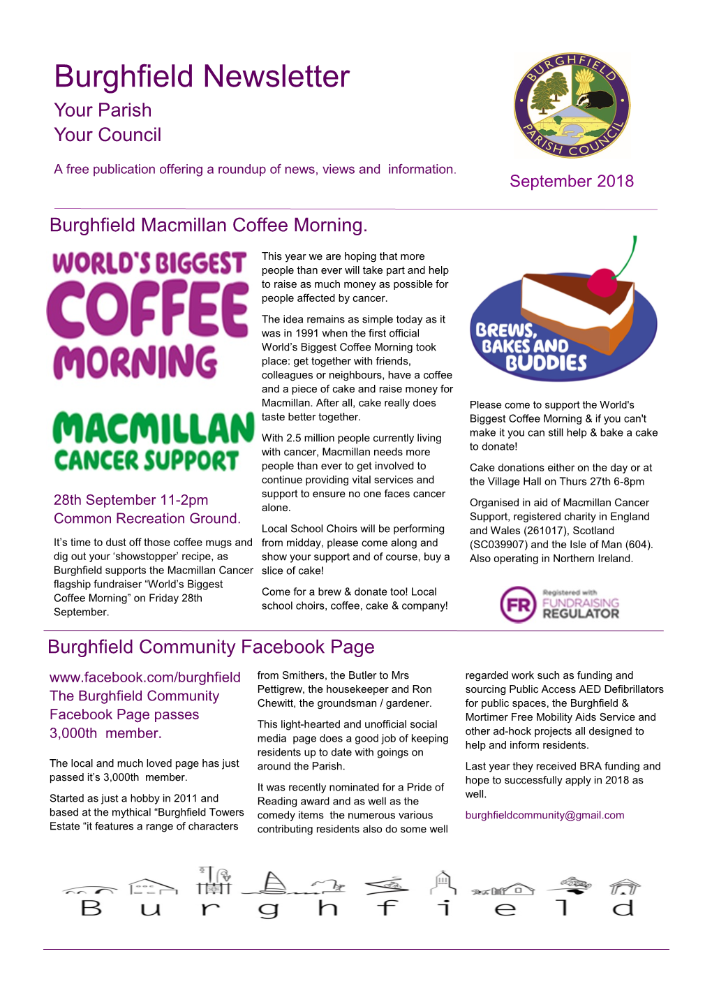 Burghfield Newsletter Your Parish Your Council