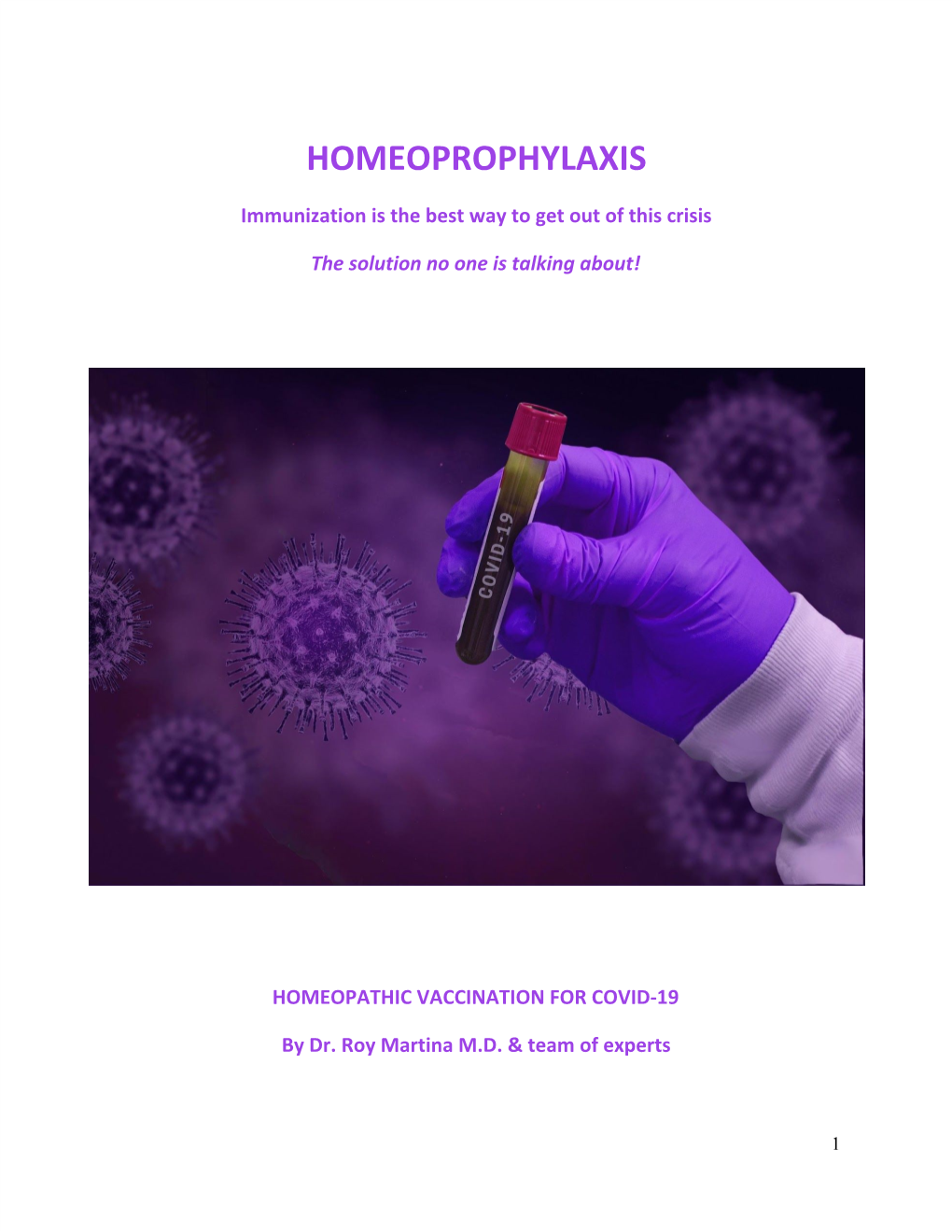 Homeoprophylaxis