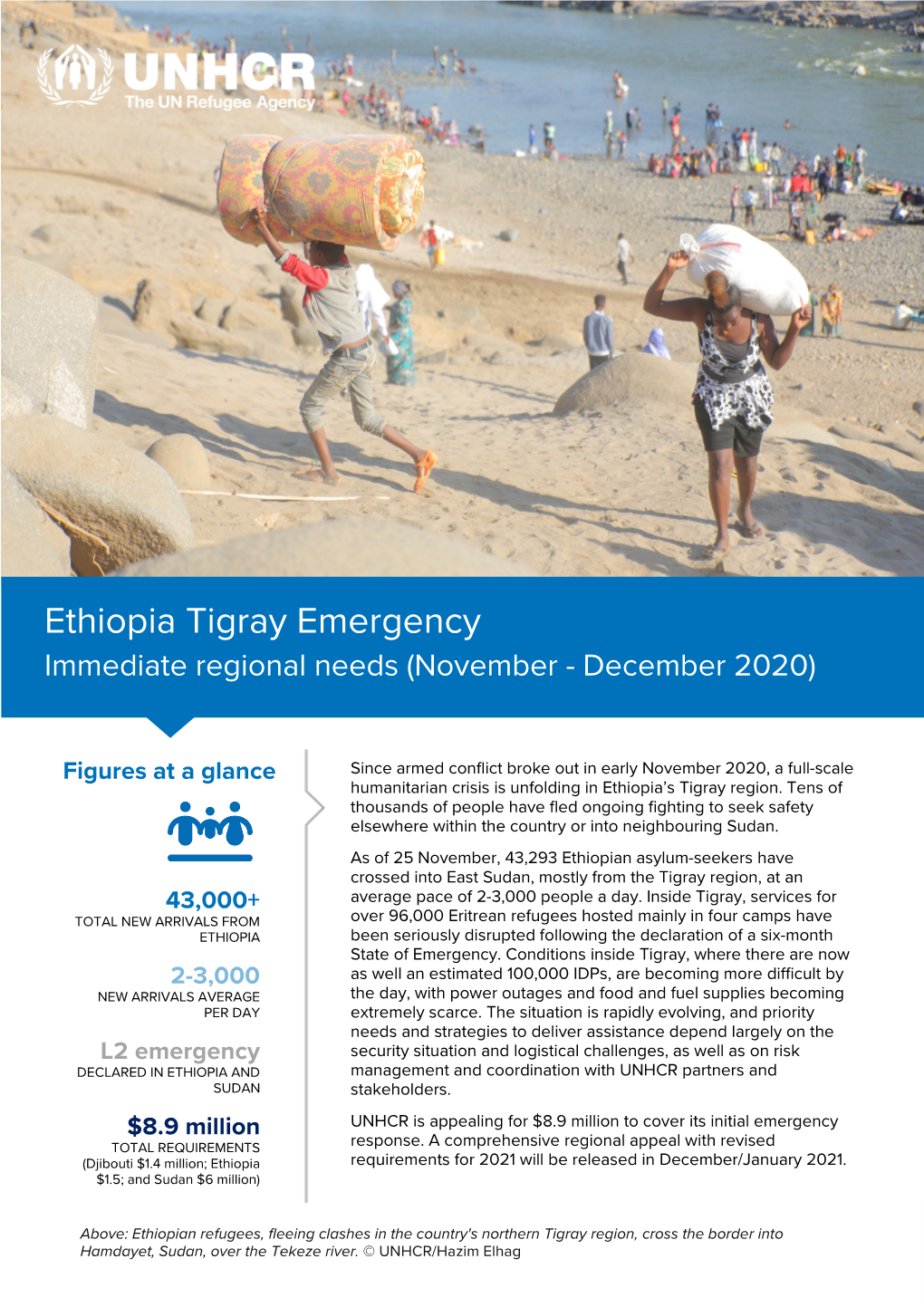 Ethiopia Tigray Emergency Immediate Regional Needs (November - December 2020)