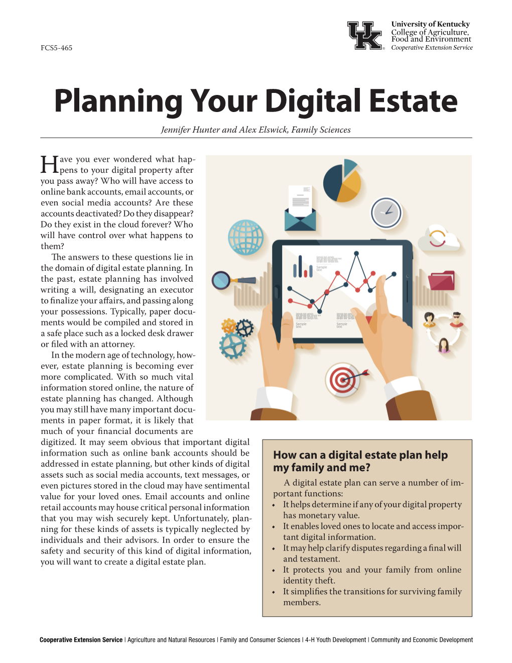 Planning Your Digital Estate Jennifer Hunter and Alex Elswick, Family Sciences