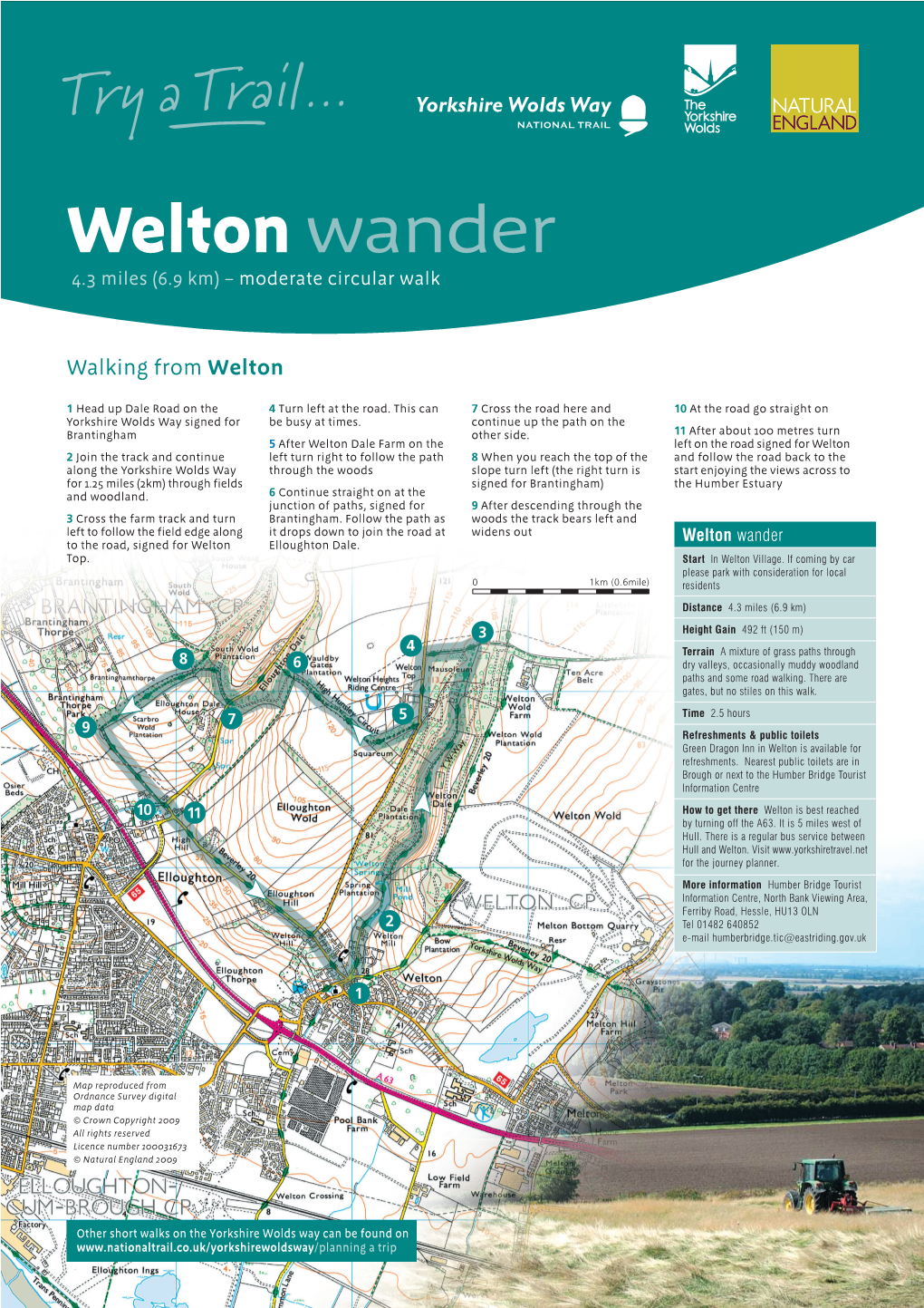 Welton Wander 4.3 Miles (6.9 Km) – Moderate Circular Walk