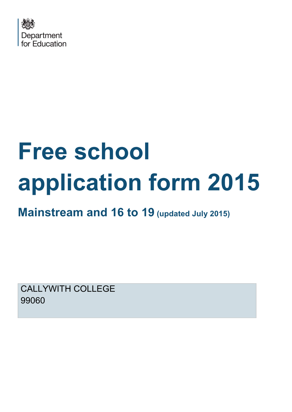 Wave 10: Callywith College