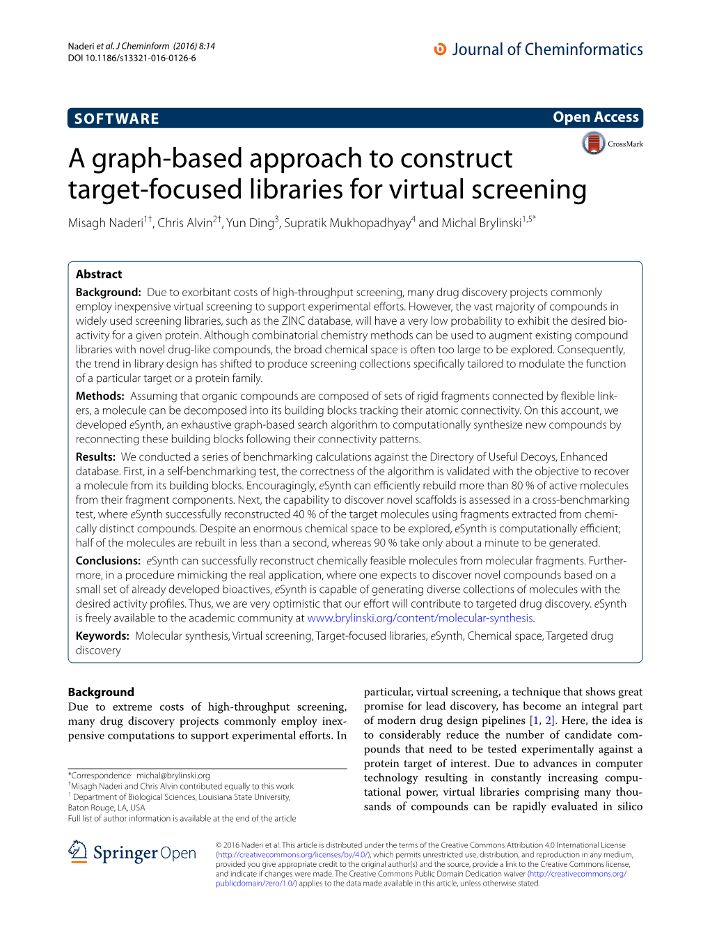 A Graph-Based Approach to Construct Target-Focused Libraries for Virtual