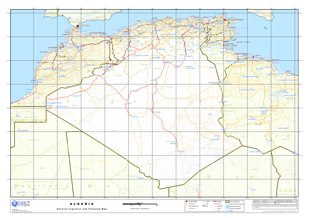 C H a D N I G E R M a L I M a U R I T a N I a Western Sahara L I B Y a M