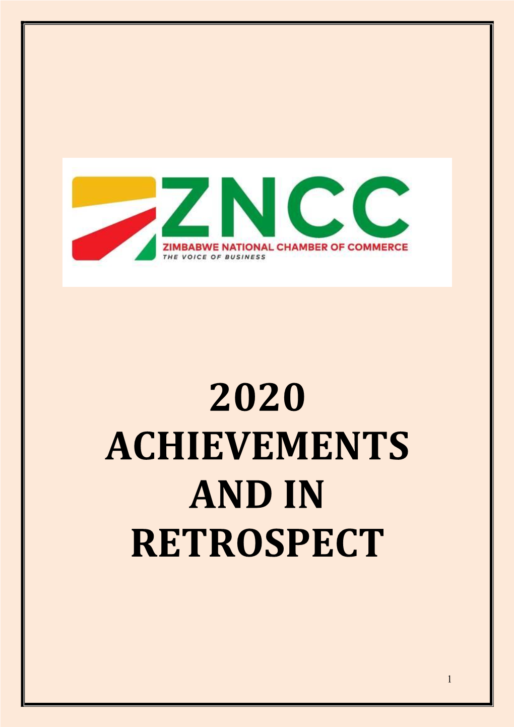 2020 Achievements and in Retrospect