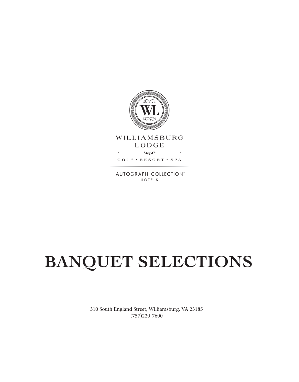 Banquet Menu