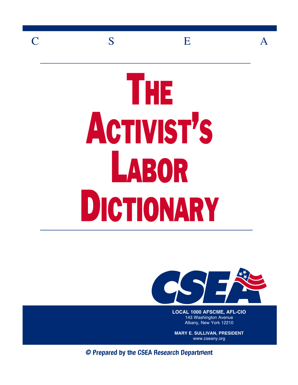 The Activist's Labor Dictionary