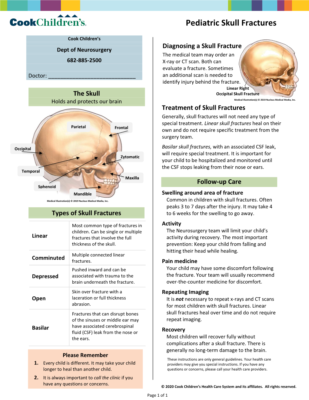 Skull Fractures