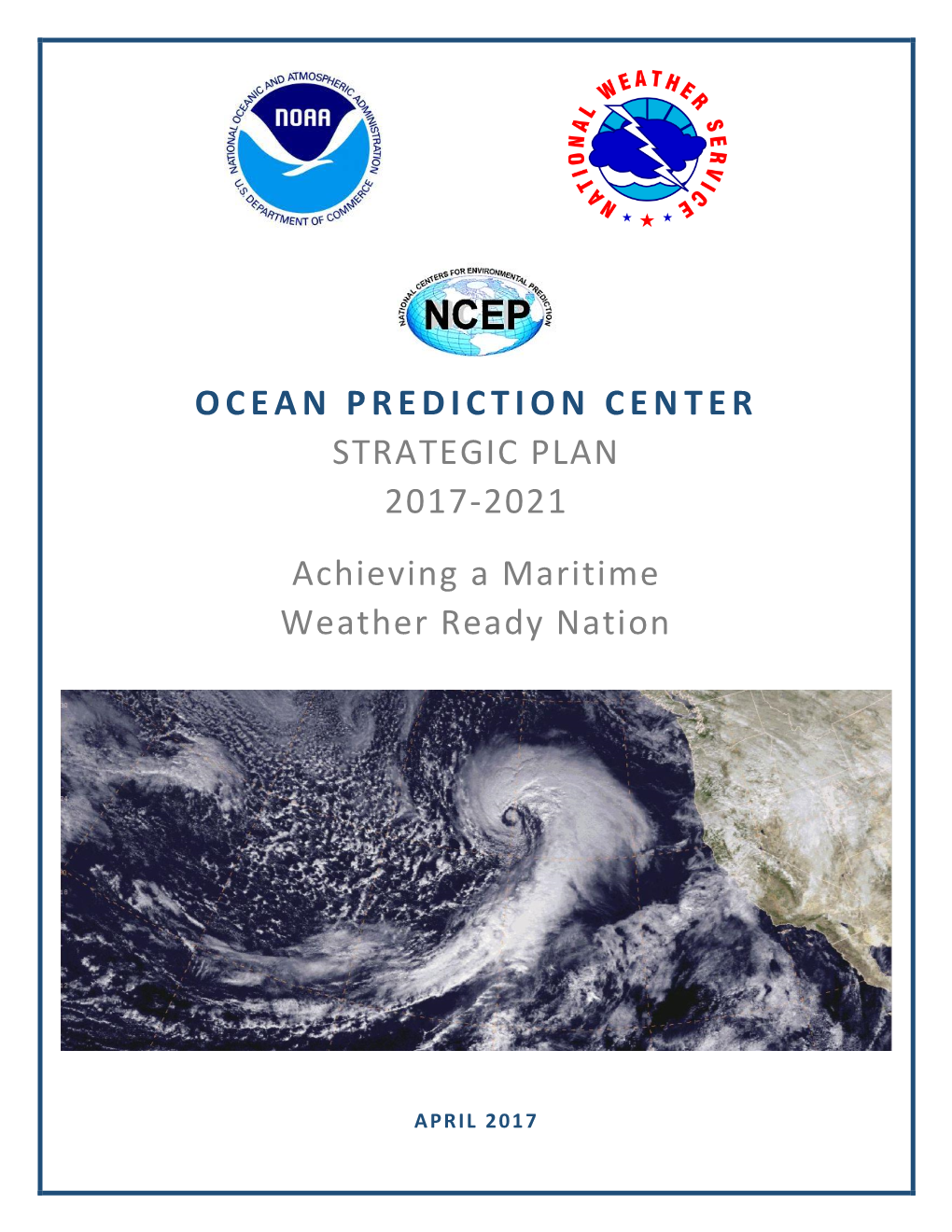 Ocean Prediction Center Strategic Plan 2017-2021