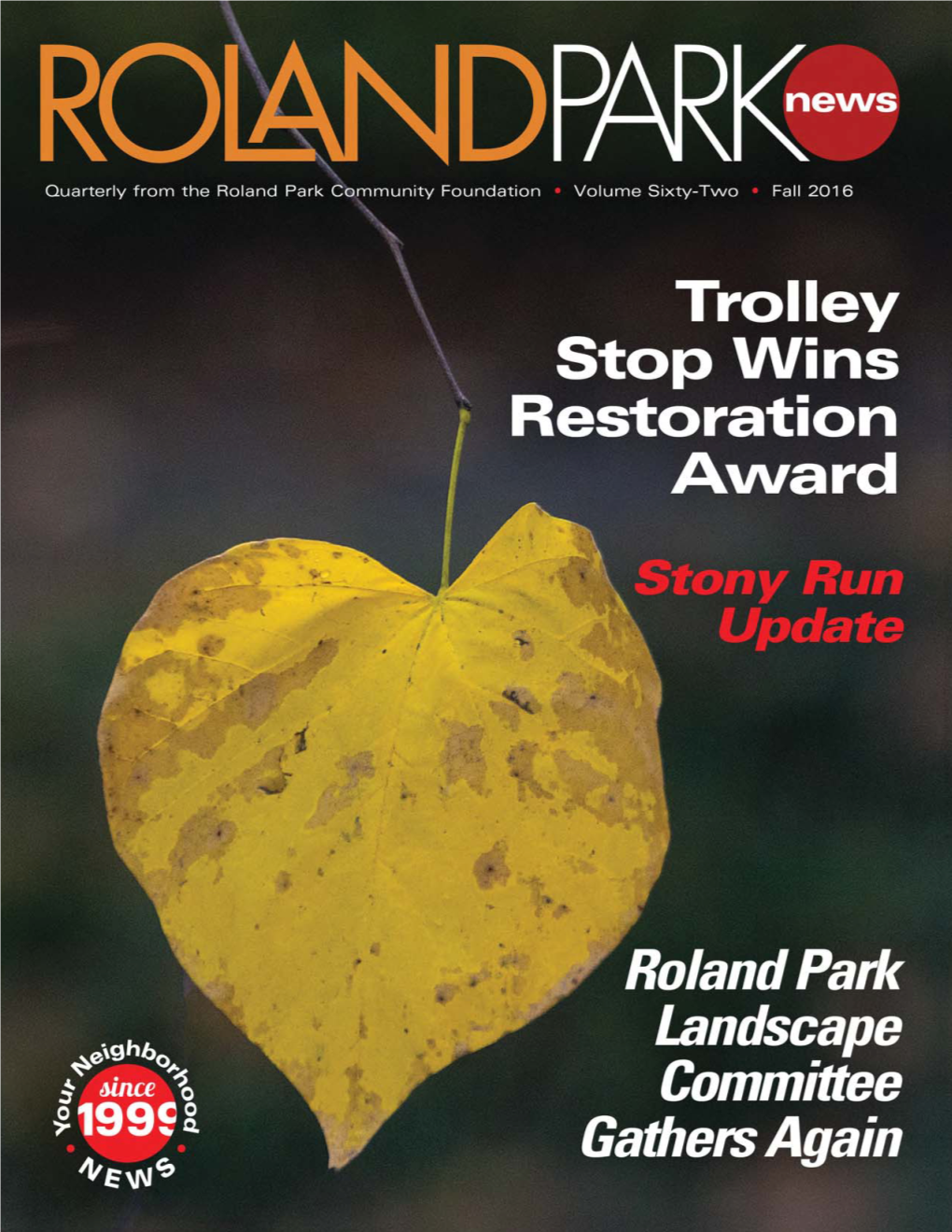 Fall 2016 Roland Park News