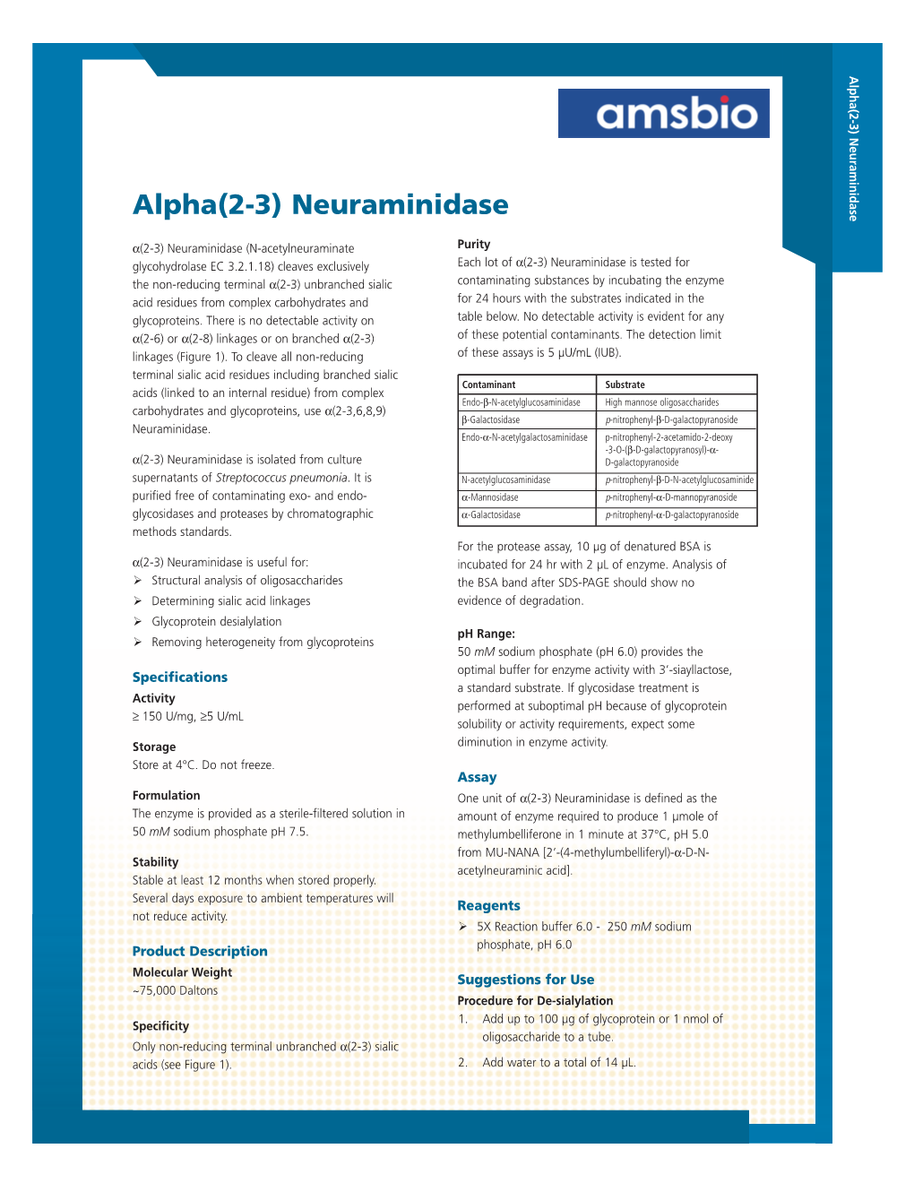Alpha(2-3) Neuraminidase