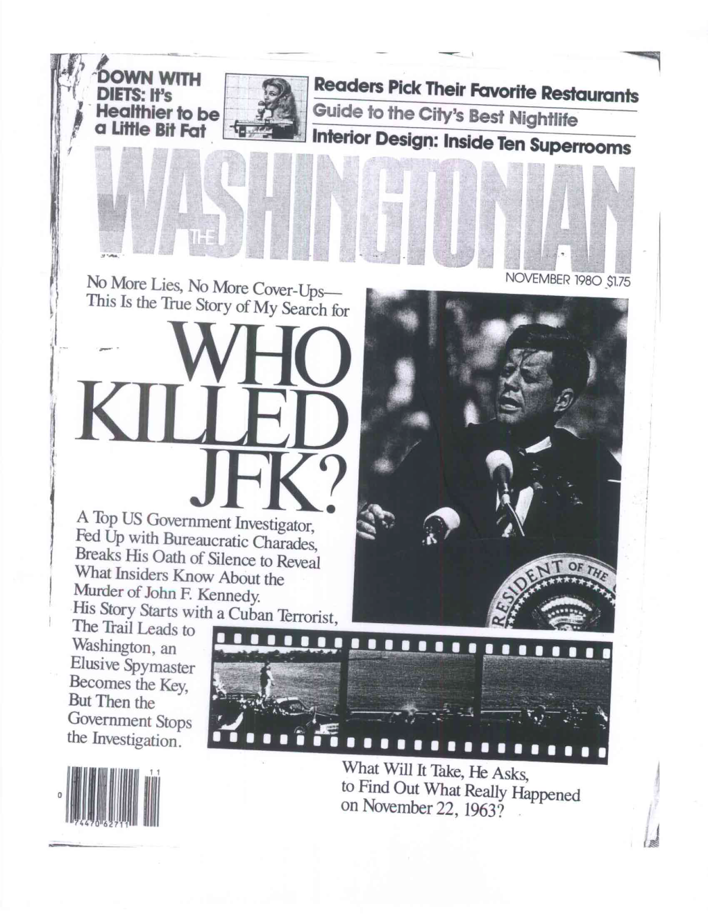 BY GAETON FONZI House Assassinations Committee That Was Supposed to Tell the American People What Really Happened on November 22, 1963