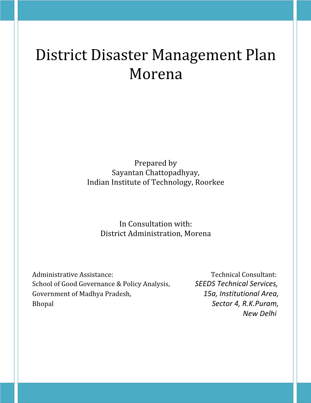 District Disaster Management Plan Morena