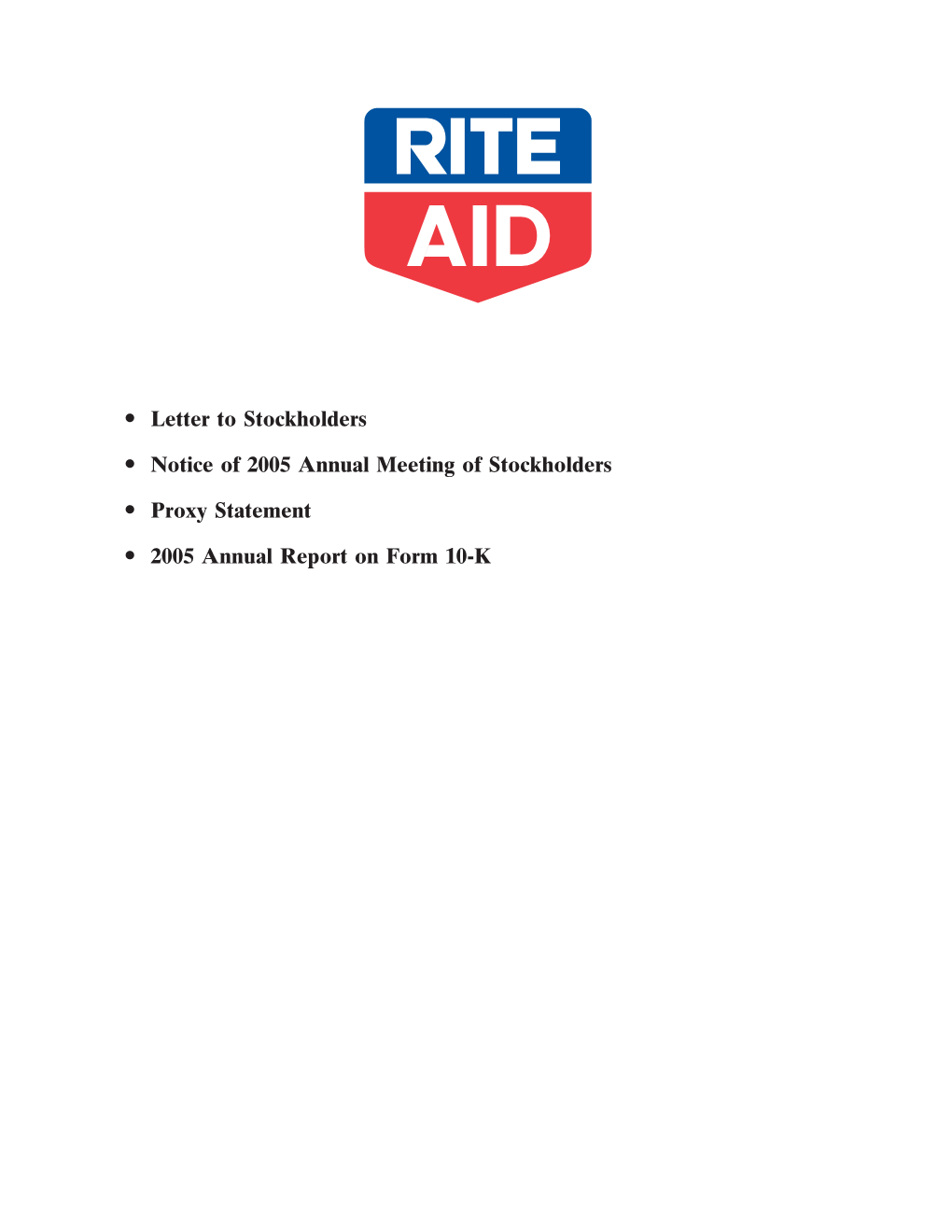 Rite Aid 2006 Annual Report