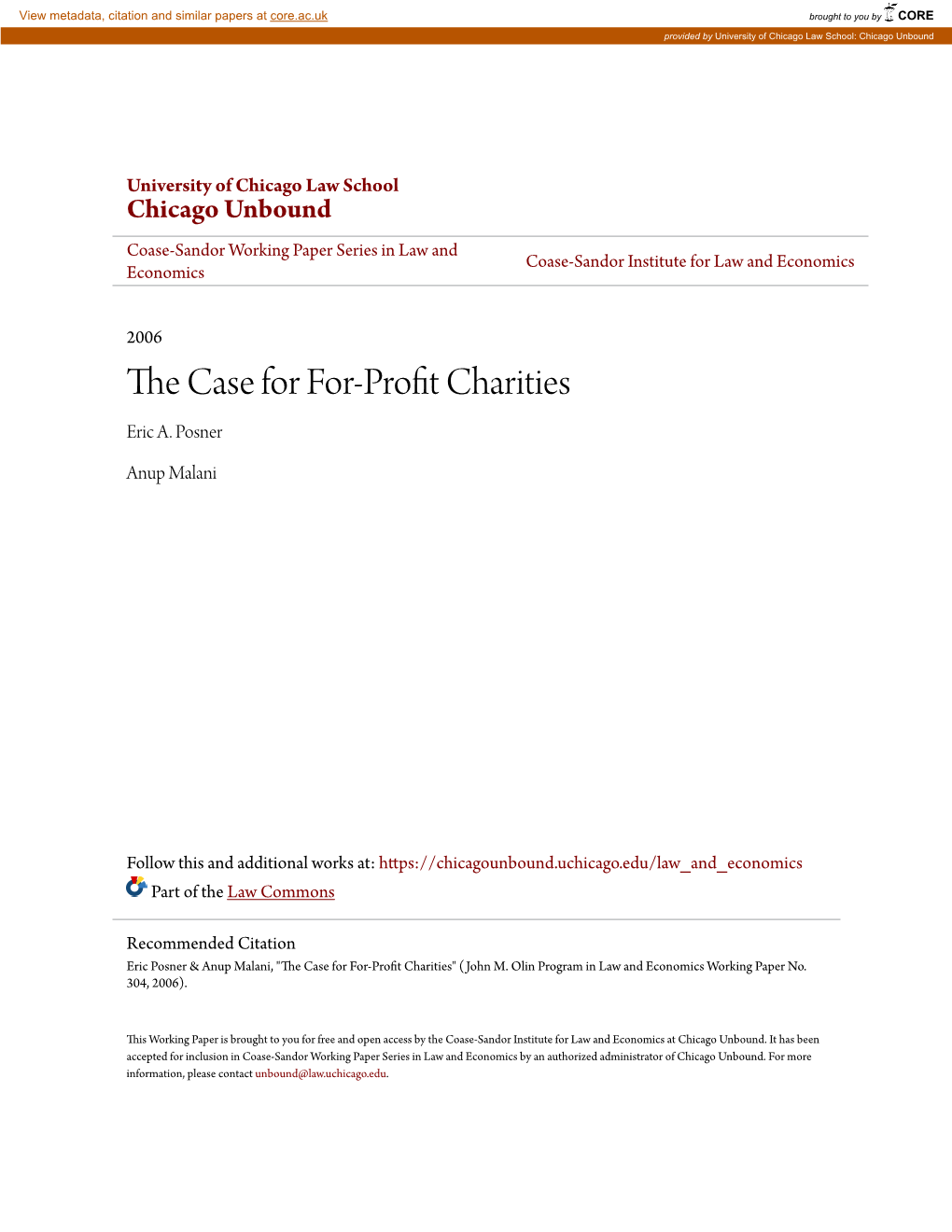 The Case for For-Profit Charities