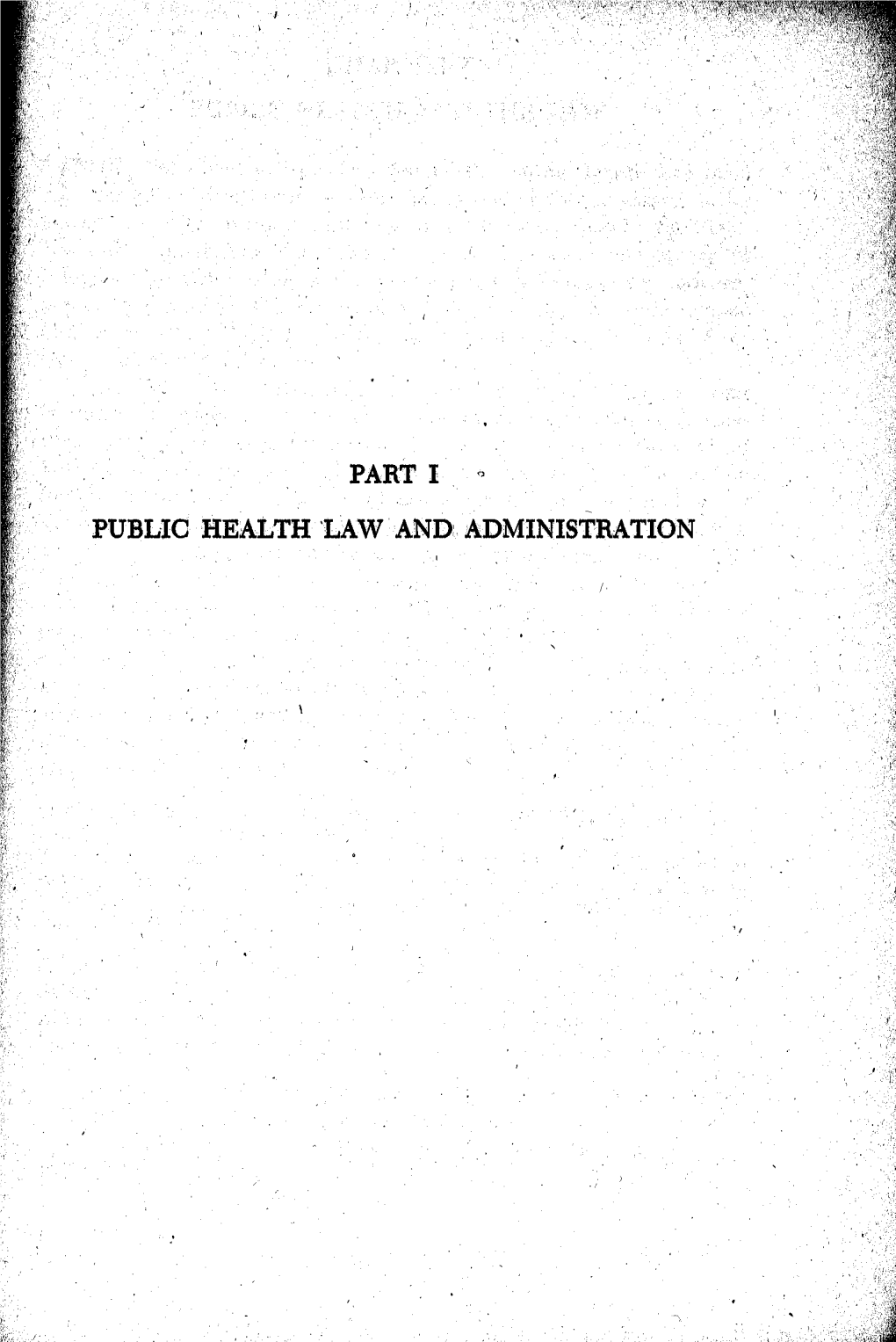 Chapter 1. Public Health and The