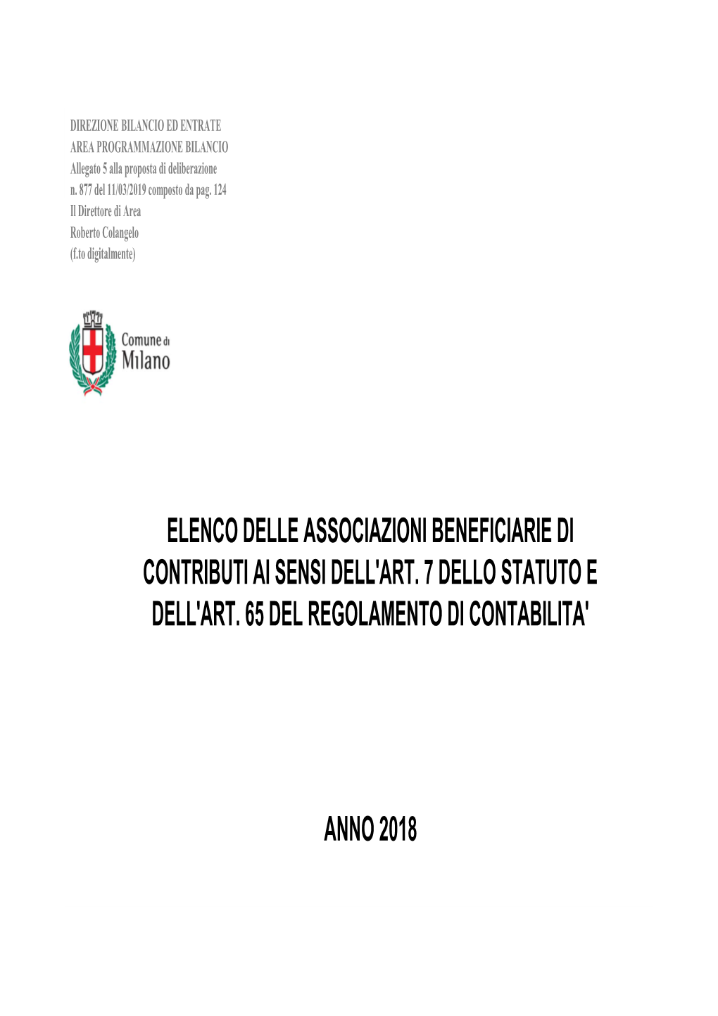 06 Elenco Delle Associazioni Beneficiarie Contributi 2018