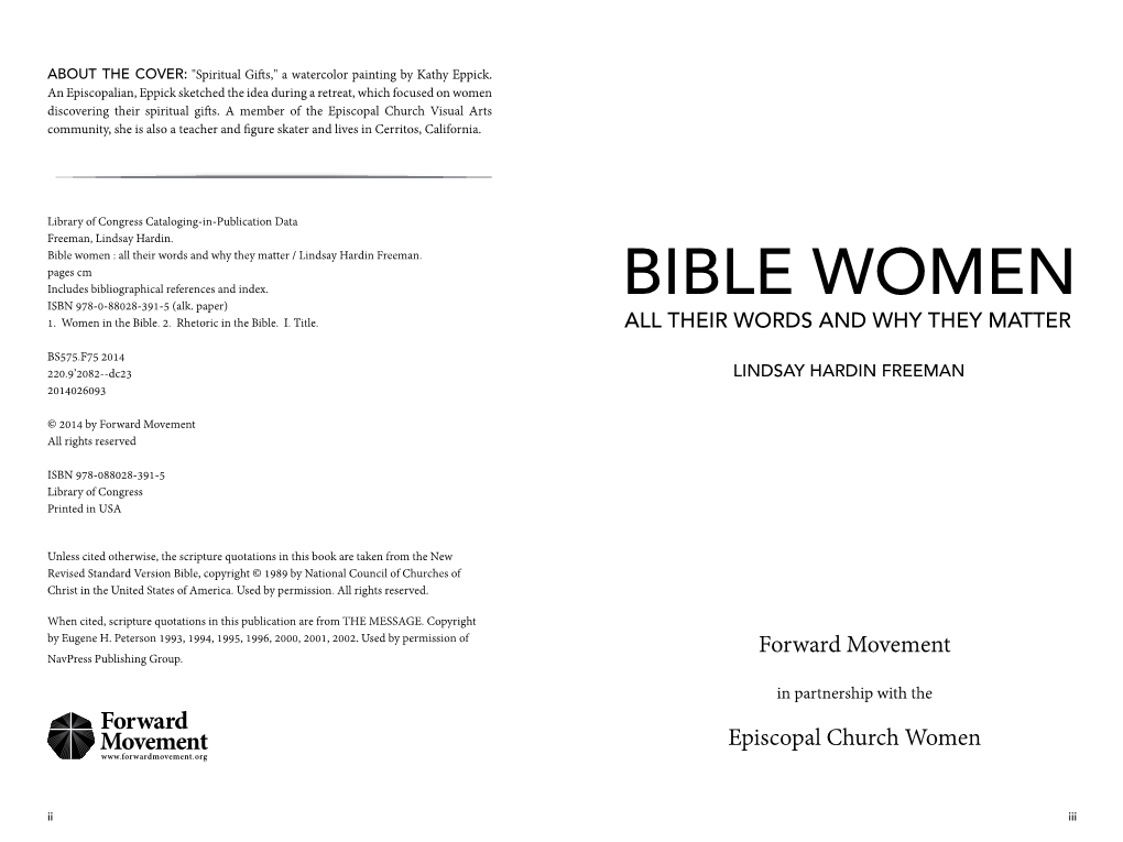 Bible Women : All Their Words and Why They Matter / Lindsay Hardin Freeman