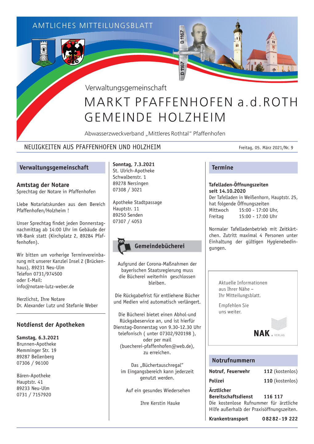 Markt Pfaffenhofen A.D.Roth Gemeinde Holzheim