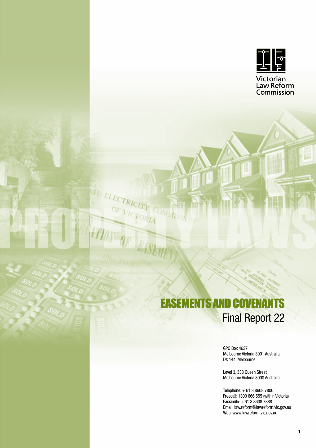 EASEMENTS and COVENANTS Final Report 22