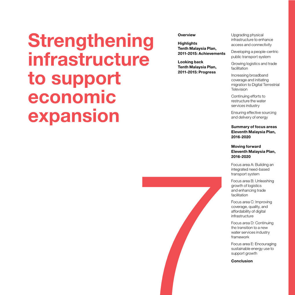 Strengthening Infrastructure to Support Economic Expansion 7-2