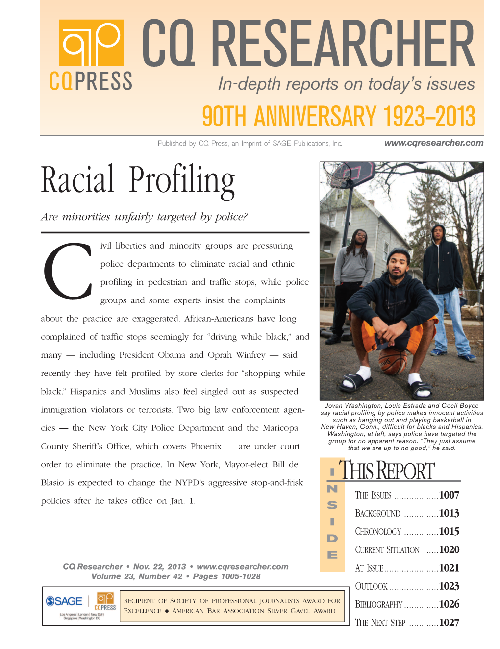 CQR Racial Profiling