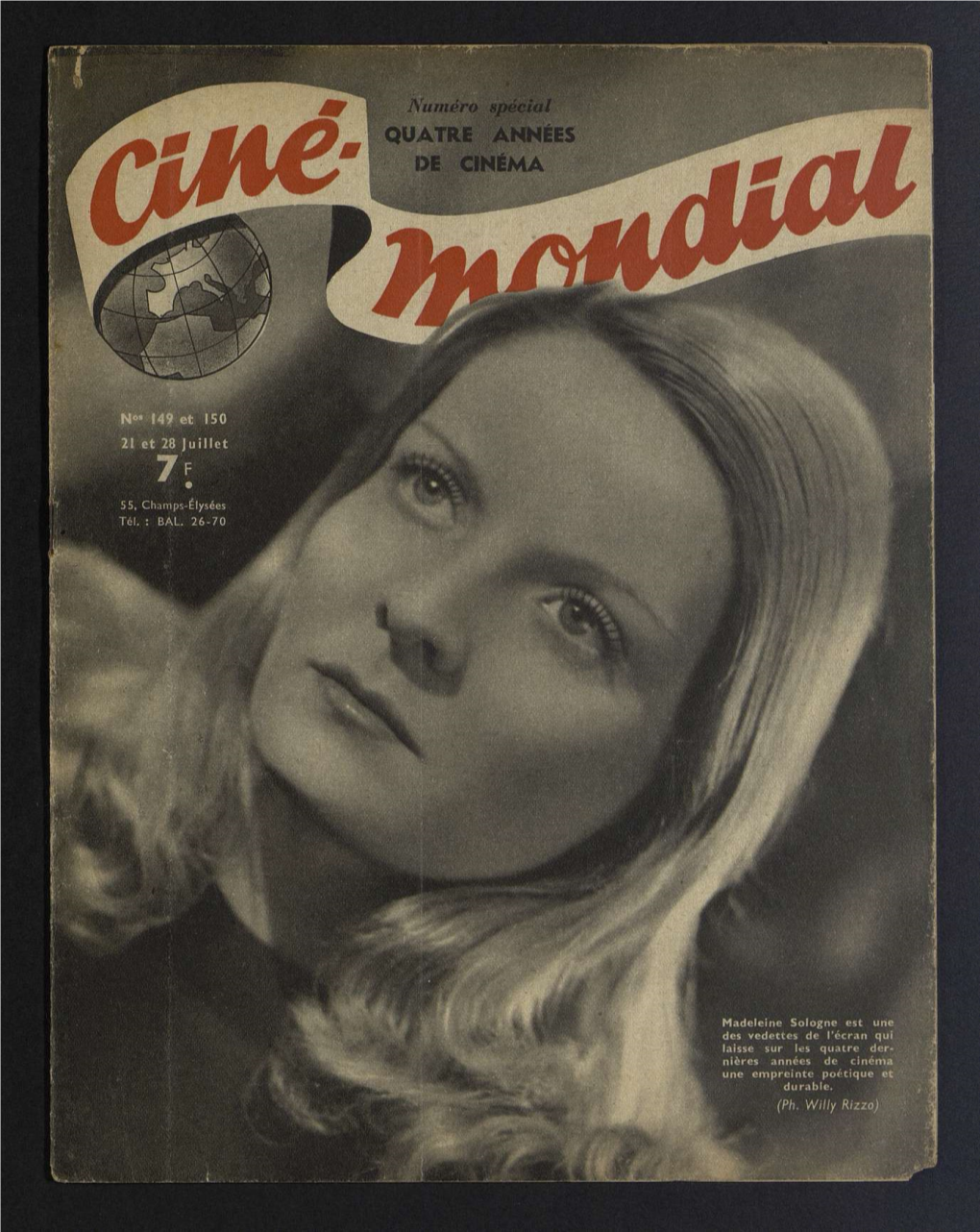 Ciné-Mondial N°149-150, 21-28/07/1944