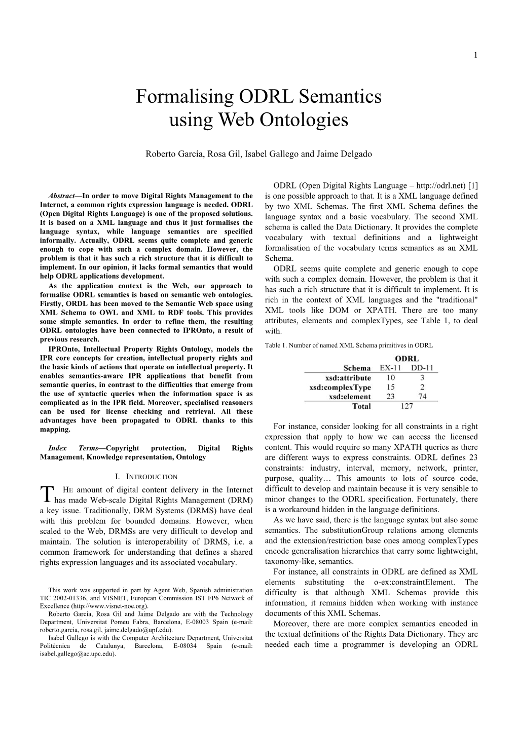 Formalising ODRL Semantics Using Web Ontologies