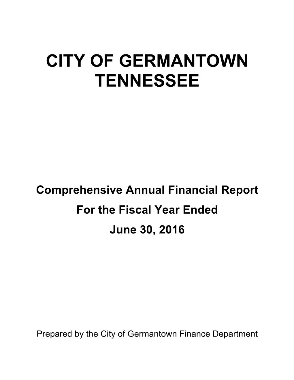 City of Germantown Tennessee