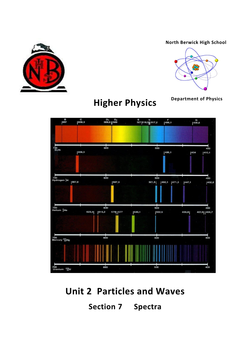 Section 7 Spectra