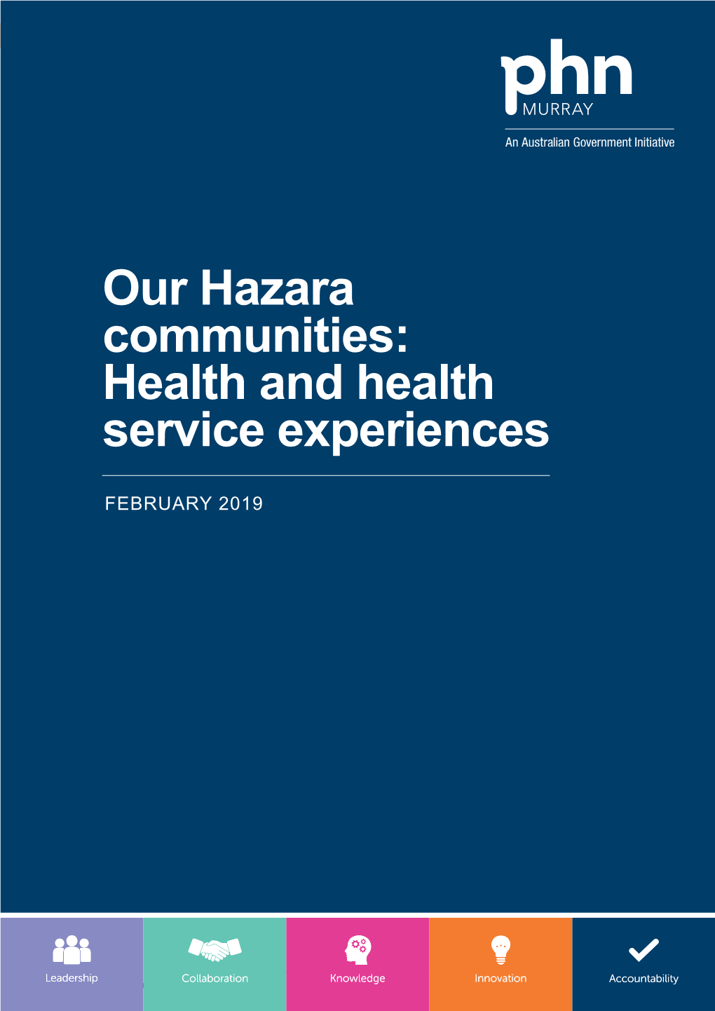 Our Hazara Communities: Health and Health Service Experiences