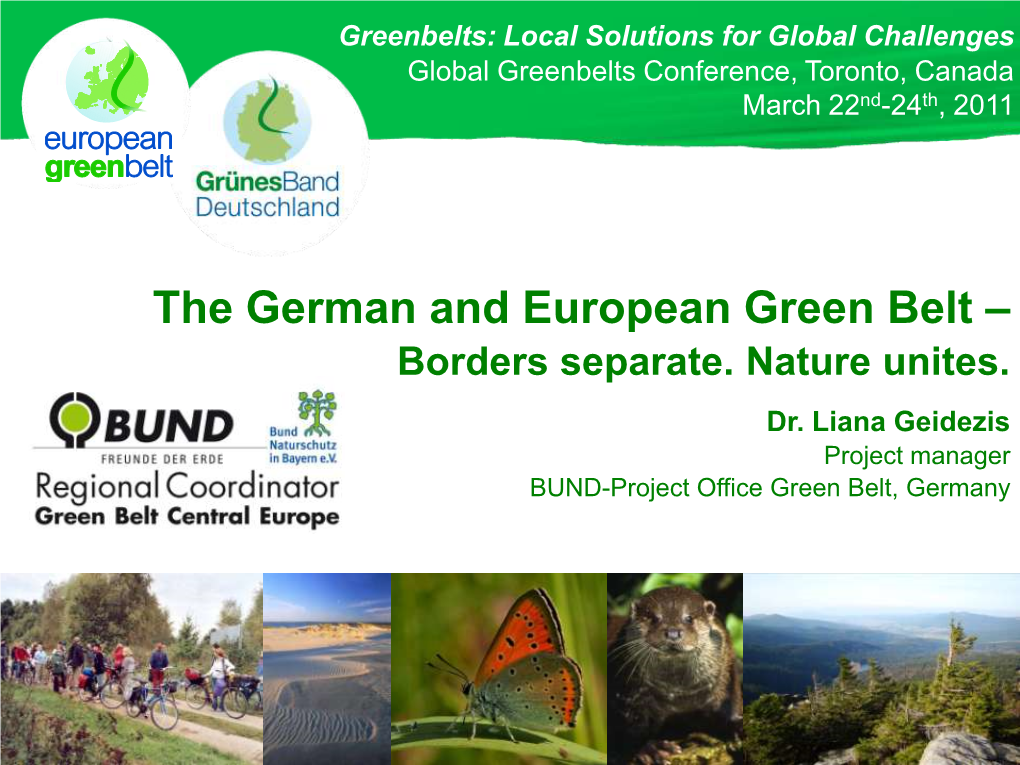 German and European Green Belt – Borders Separate