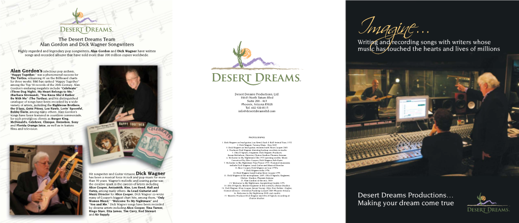 Desert Dreams Productions… Making Your Dream Come True