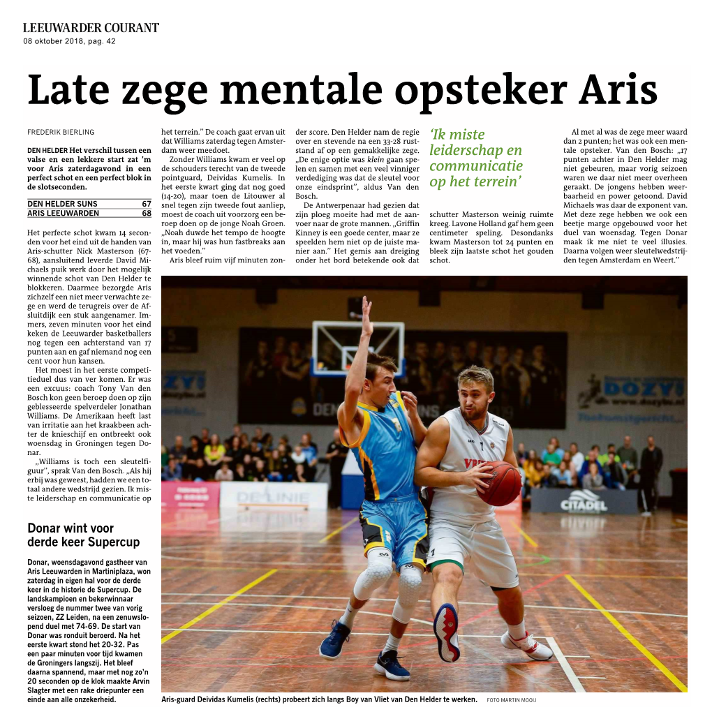 Late Zege Mentale Opsteker Aris