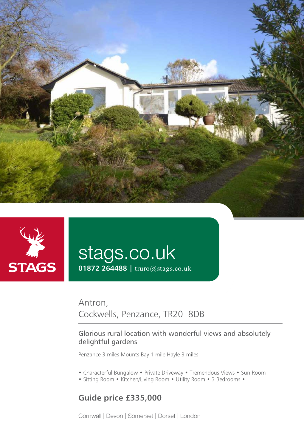 Stags.Co.Uk 01872 264488 | Truro@Stags.Co.Uk