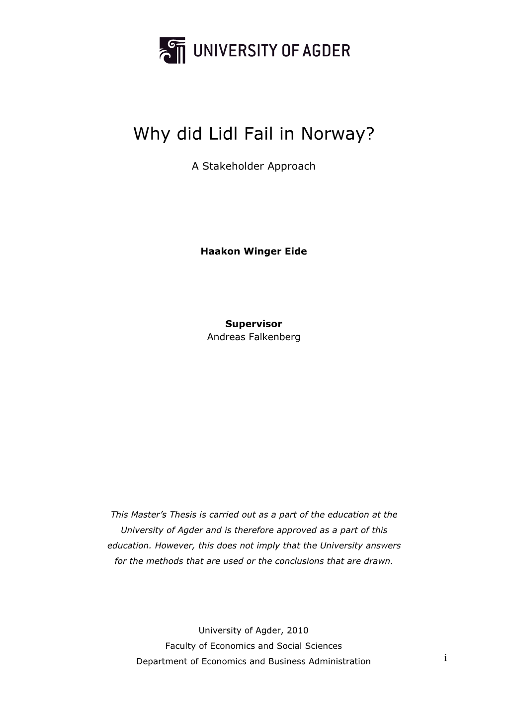 Why Did Lidl Fail in Norway?