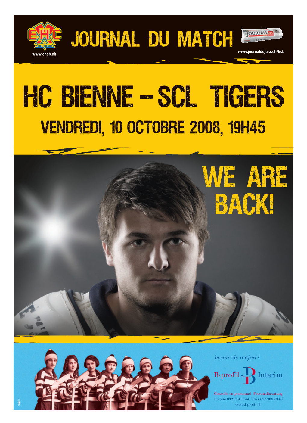EHC BIEL – SCL Tigers HC BIENNE – SCL Tigers
