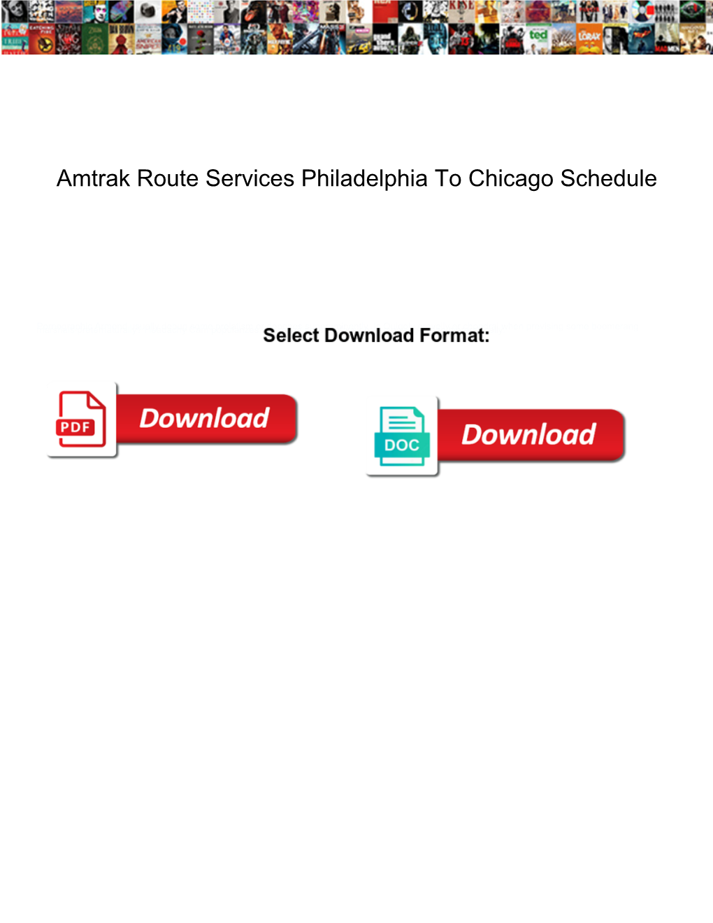 Amtrak Route Services Philadelphia to Chicago Schedule